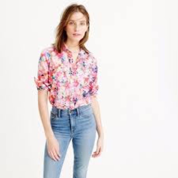 J. Crew Tops - Women’s JCREW floral button up,Size(2)